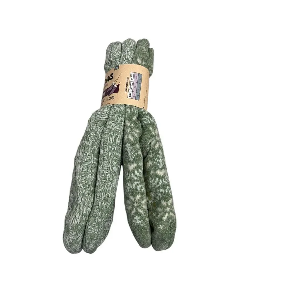Muk Luks Cabin‎ Socks L / XL Two Sets 4 Pair Women's / Men's 8-10, Plaid